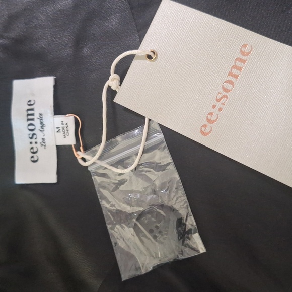 ee:some Open Front Jacket Tan/Black Faux Leather - Picture 8 of 12